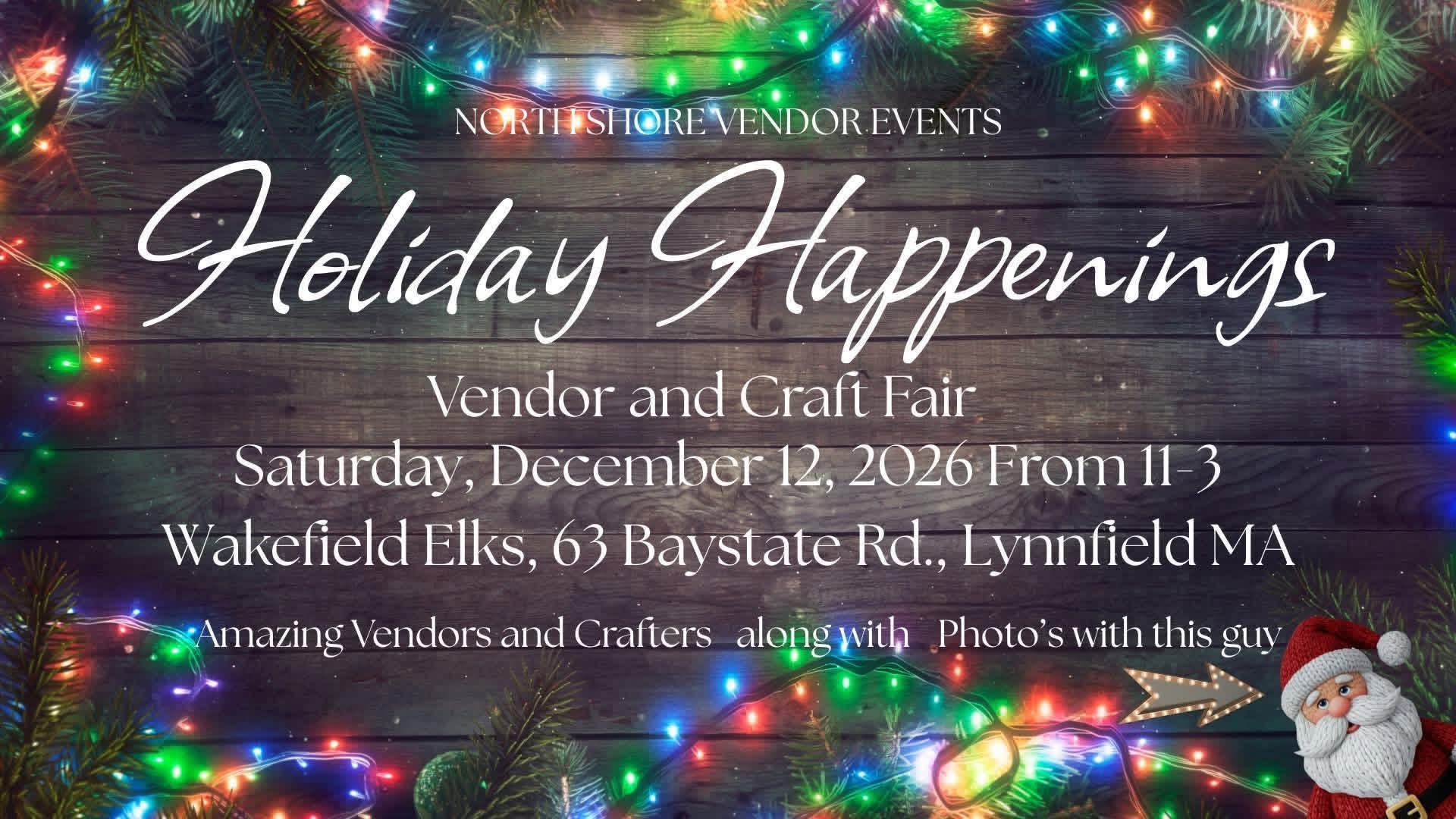 Holiday Happenings Vendor and Craft Fair