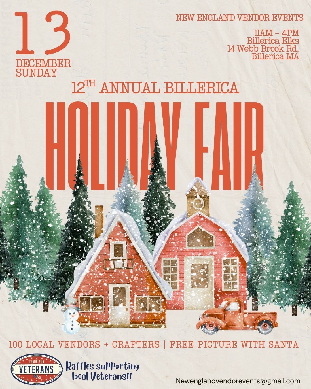Billerica Holiday Fair benefitting the Billerica Community Pantry